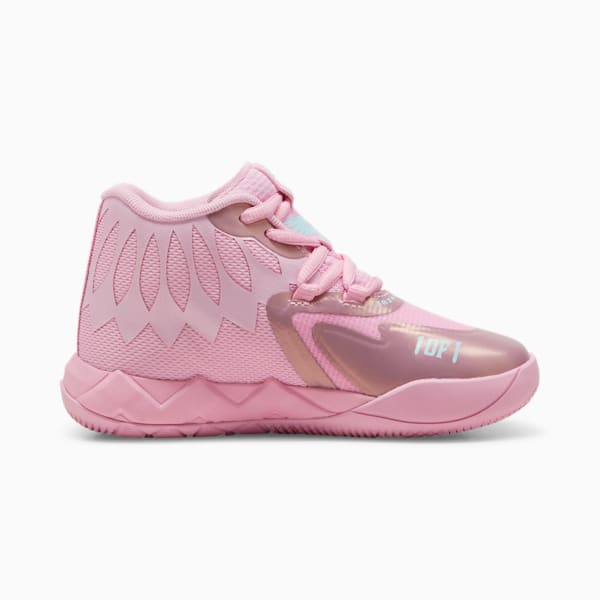 PUMA x LAMELO BALL MB.01 IRIDESCENT Little Kids' Basketball Shoes, Lilac Chiffon-Light Aqua, extralarge