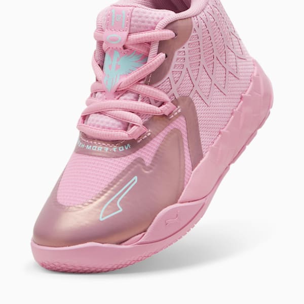 PUMA x LAMELO BALL MB.01 IRIDESCENT Little Kids' Basketball Shoes, Lilac Chiffon-Light Aqua, extralarge