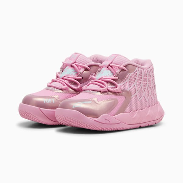 Tenis de básquetbol para infantes PUMA x LAMELO BALL MB.01 IRIDESCENT, Lilac Chiffon-Light Aqua, extralarge