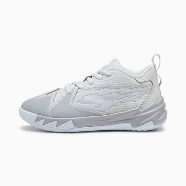 Scoot Zeros Grey Frost Little Kids' Basketball Shoes, Silver Mist-Gray Fog, extralarge