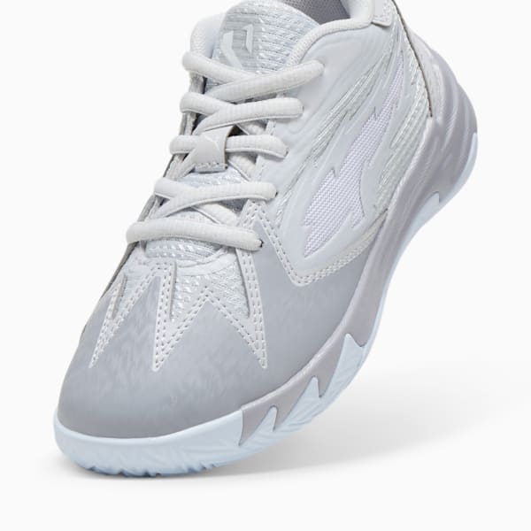 Scoot Zeros Grey Frost Little Kids' Basketball Shoes, Silver Mist-Gray Fog, extralarge