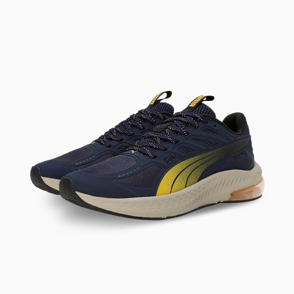 X-Cell Lightspeed Men's Running Shoes, PUMA Navy-Yellow Sizzle-PUMA Black, extralarge-IND
