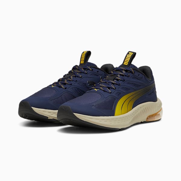 X-Cell Lightspeed Men's Running Shoe, PUMA Navy-Yellow Sizzle-PUMA Black, extralarge