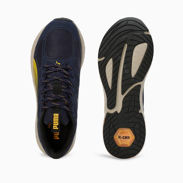 X-Cell Lightspeed Men's Running Shoes, PUMA Navy-Yellow Sizzle-PUMA Black, extralarge-IND