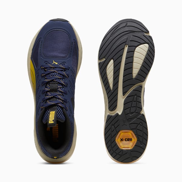 Tenis de running X-Cell Lightspeed para hombre, PUMA Navy-Yellow Sizzle-PUMA Black, extralarge