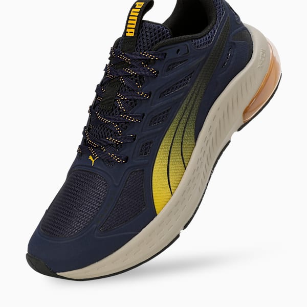 X-Cell Lightspeed Men's Running Shoes, PUMA Navy-Yellow Sizzle-PUMA Black, extralarge-IND