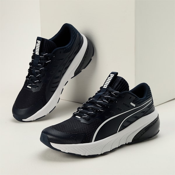 Cell Glare Running Shoes, Club Navy-PUMA White, extralarge-IND