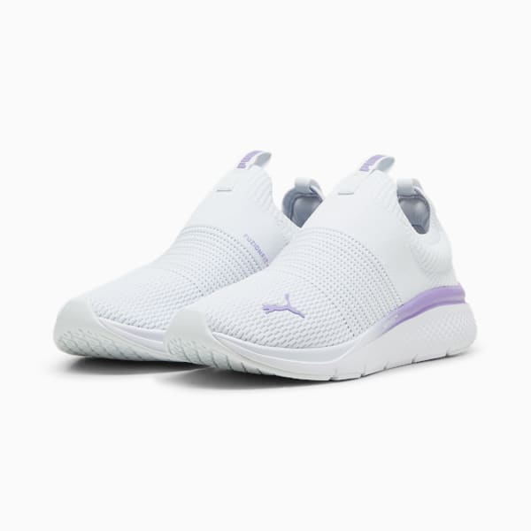 Chaussure de course à pied à enfiler SOFTRIDE Pro Echo Slip-On Femme, Silver Mist-Lavender Alert-PUMA White, extralarge