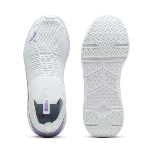 ウィメンズ ソフトライド プロ エコー スリッポン NM ランニングシューズ, Silver Mist-Lavender Alert-PUMA White, extralarge-JPN