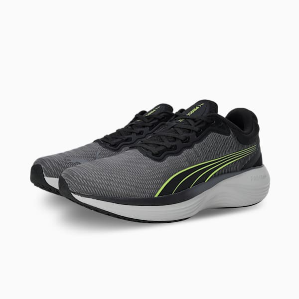 Scend Pro Ultra Unisex Running Shoes, PUMA Black-Lime Pow, extralarge-IND