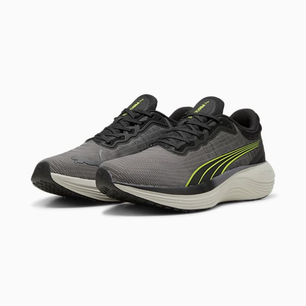 Chaussures de course à pied Scend Pro Ultra Homme, PUMA Black-Lime Pow, extralarge