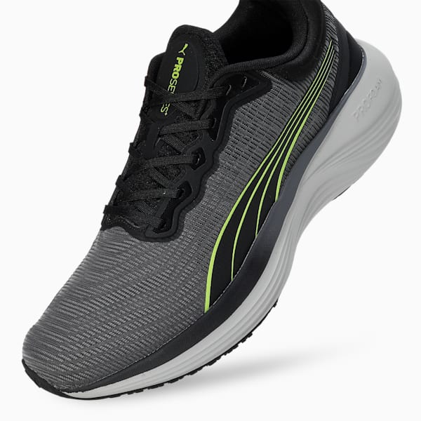 Scend Pro Ultra Unisex Running Shoes, PUMA Black-Lime Pow, extralarge-IND