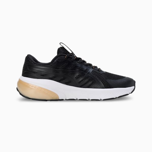 Cell Glare Women's Running Shoes, PUMA Black-PUMA Gold-PUMA White, extralarge-IND