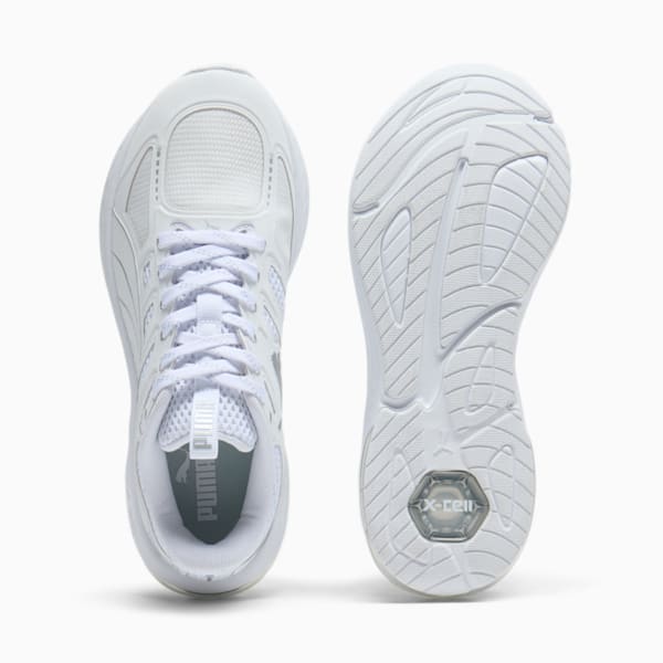 X-Cell Lightspeed Women's Running Shoe, PUMA White-PUMA Silver, extralarge