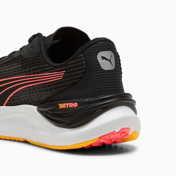 Tenis de running para hombre Electrify NITRO™ 3, PUMA Black-Sun Stream-Sunset Glow, extralarge