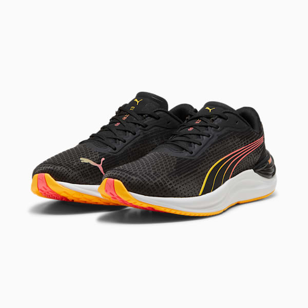 Tenis de running para hombre Electrify NITRO™ 3, PUMA Black-Sun Stream-Sunset Glow, extralarge