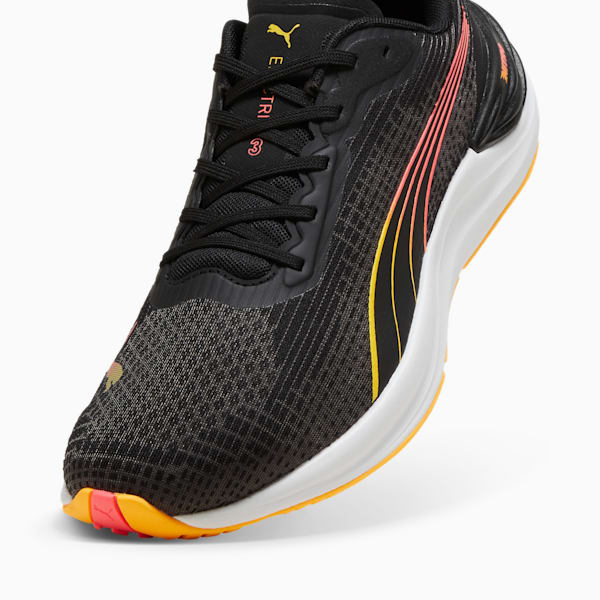 Tenis de running para hombre Electrify NITRO™ 3, PUMA Black-Sun Stream-Sunset Glow, extralarge