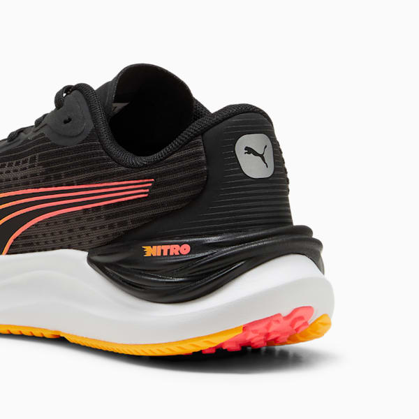 Tenis de running para mujer Electrify NITRO™ 3, PUMA Black-Sun Stream-Sunset Glow, extralarge