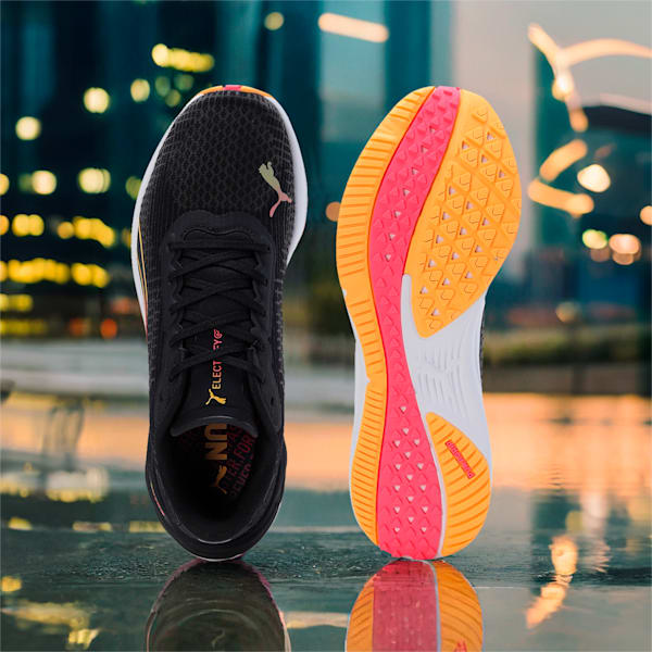Electrify NITRO™ 3 Women's Running Shoes, PUMA Black-Sun Stream-Sunset Glow, extralarge-IND