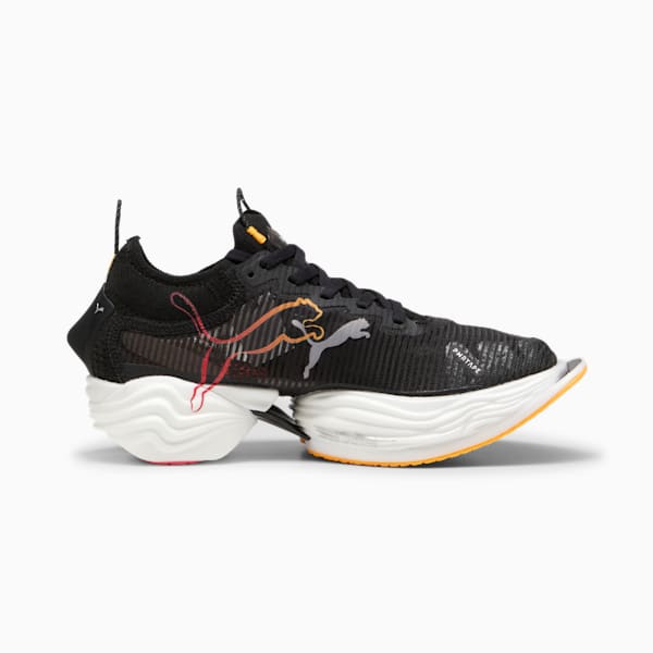 メンズ FAST-R ニトロ エリート 2 FF ランニングシューズ, PUMA Black-Sun Stream-Sunset Glow, extralarge-JPN