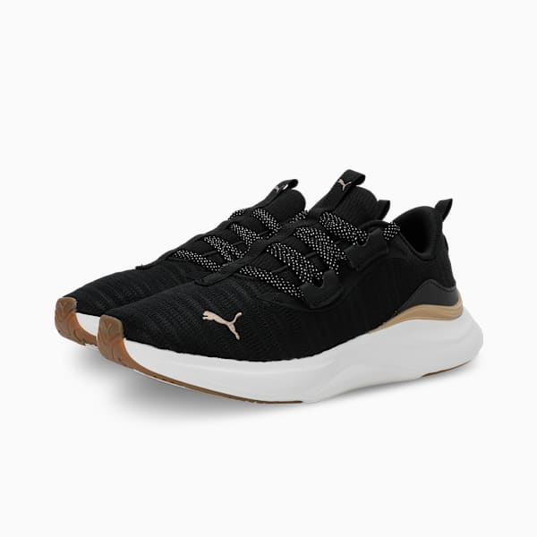SOFTRIDE Harmony Women's Running Shoes, PUMA Black-Warm White-PUMA Gold, extralarge-IND