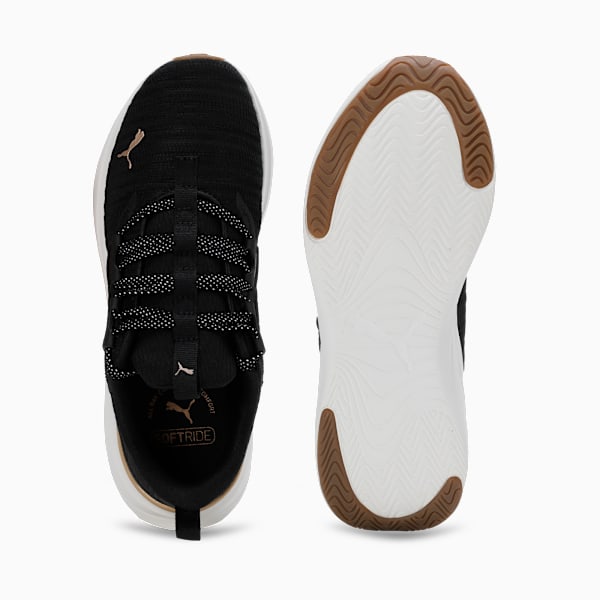 SOFTRIDE Harmony Women's Running Shoes, PUMA Black-Warm White-PUMA Gold, extralarge-IND