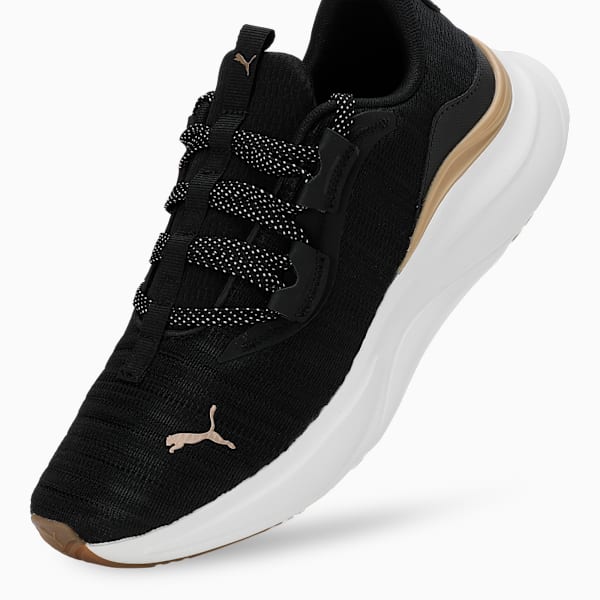 SOFTRIDE Harmony Women's Running Shoes, PUMA Black-Warm White-PUMA Gold, extralarge-IND