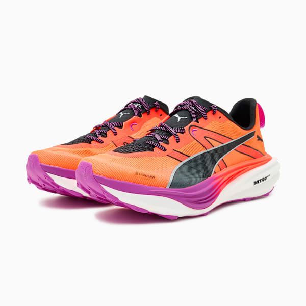 Deviate NITRO™ Elite Trail Running Shoes Men, Glowing Red-PUMA Black-Pure Magenta, extralarge-GBR