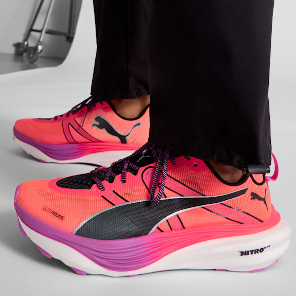 SEASONS Deviate NITRO™ Elite Trail Men's Running Shoes, Glowing Red-PUMA Black-Pure Magenta, extralarge