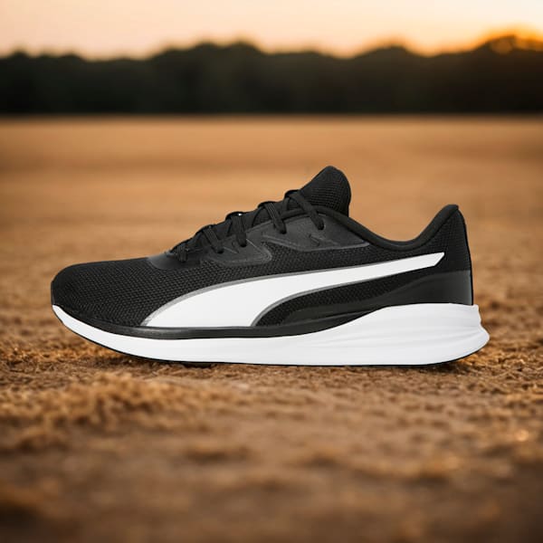 Night Runner V3 Unisex Running Shoes, PUMA Black-PUMA White, extralarge-IND