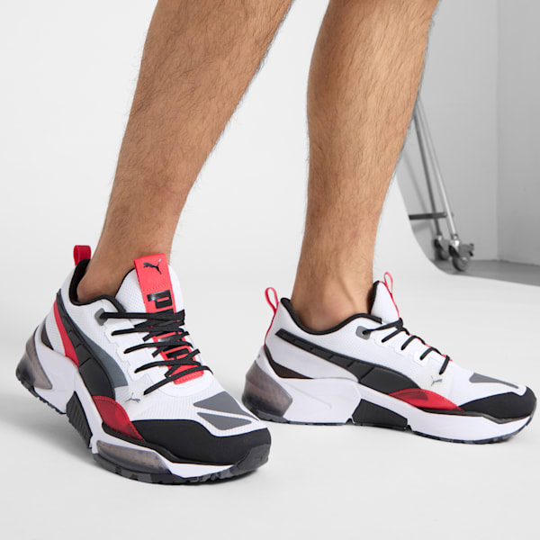 LQDCELL Optic Evo Men's Sneakers, PUMA White-PUMA Black-Active Red, extralarge