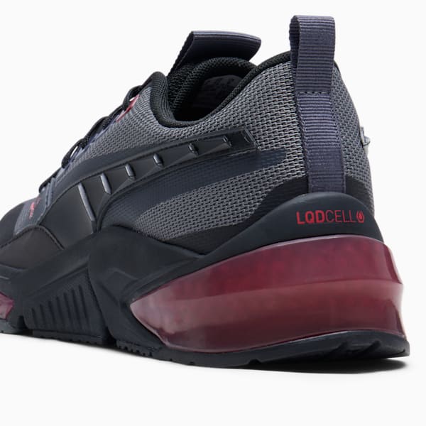 LQDCELL Optic Evo Men's Sneakers, Cool Dark Gray-PUMA Black-For All Time Red, extralarge