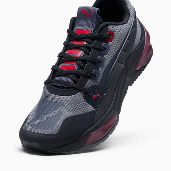 LQDCELL Optic Evo Men's Sneakers, Cool Dark Gray-PUMA Black-For All Time Red, extralarge