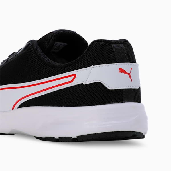Kuiper Men's Running Shoes, PUMA Black-PUMA White-High Risk Red, extralarge-IND