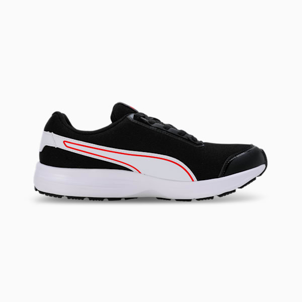 Kuiper Men's Running Shoes, PUMA Black-PUMA White-High Risk Red, extralarge-IND