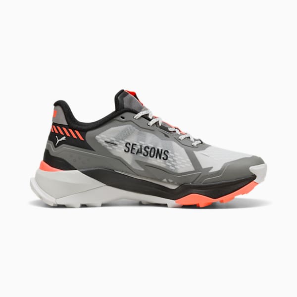 Tenis de senderismo Hombre Explore NITRO™ 2, Cast Iron-Glowing Red-Feather Gray, extralarge
