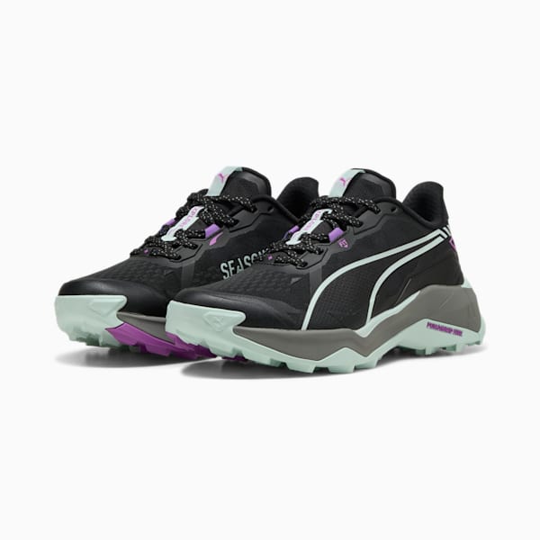 Tenis de senderismo Mujer Explore NITRO™ 2, PUMA Black-Peaceful Blue-Pure Magenta, extralarge