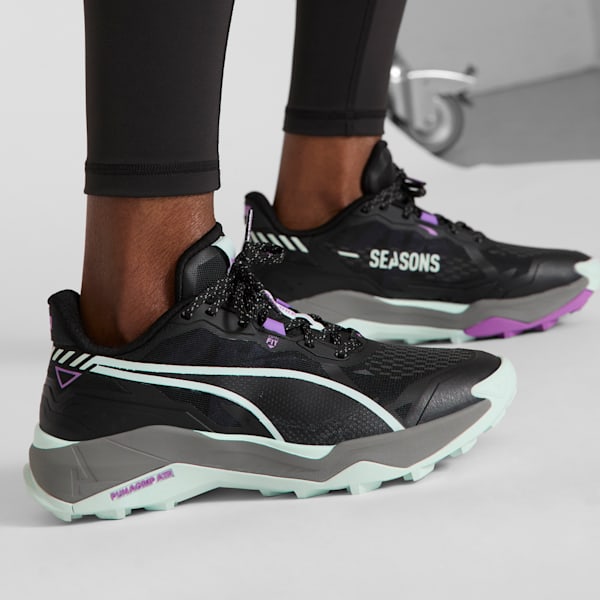 Tenis de senderismo Mujer Explore NITRO™ 2, PUMA Black-Peaceful Blue-Pure Magenta, extralarge