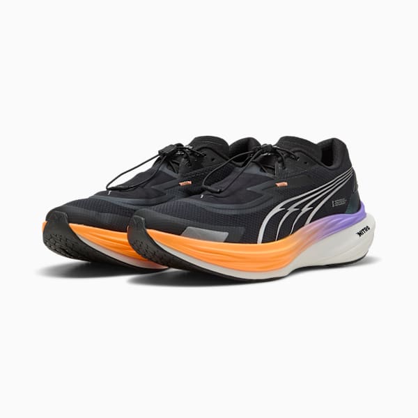 Deviate NITRO™ 3 Winterized Men's Road Running Shoes, PUMA Black-Heat Fire, extralarge