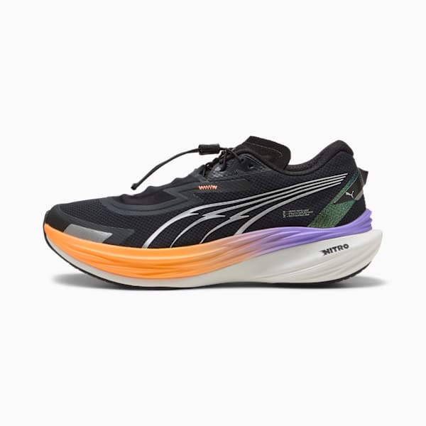 Deviate NITRO™ 3 Winterized Men's Road Running Shoes, PUMA Black-Heat Fire, extralarge
