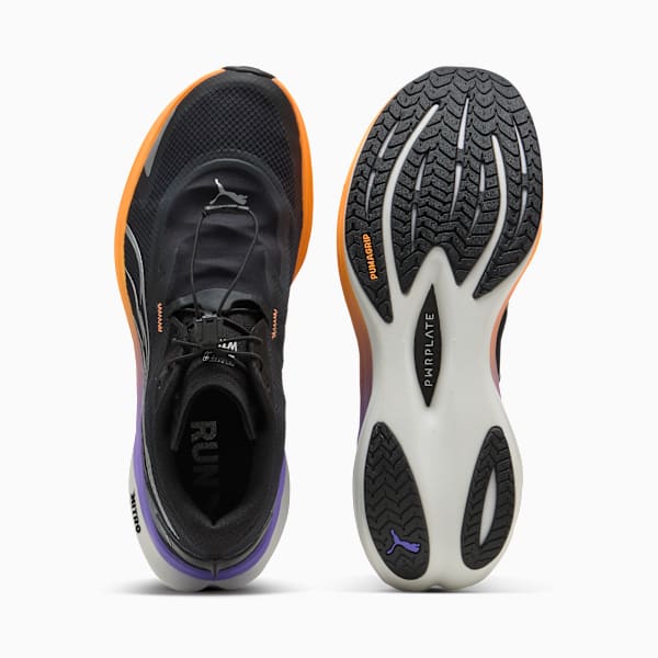 Deviate NITRO™ 3 Winterized Men's Road Running Shoes, PUMA Black-Heat Fire, extralarge