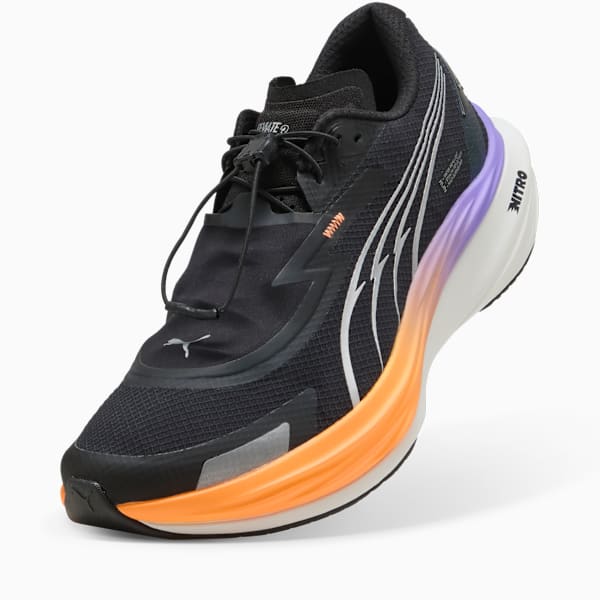 Deviate NITRO™ 3 Winterized Men's Road Running Shoes, PUMA Black-Heat Fire, extralarge