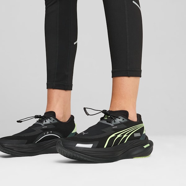 Deviate NITRO™ 3 Winterized Women's Running Shoes, Galactic Gray-PUMA Black-Fizzy Apple, extralarge