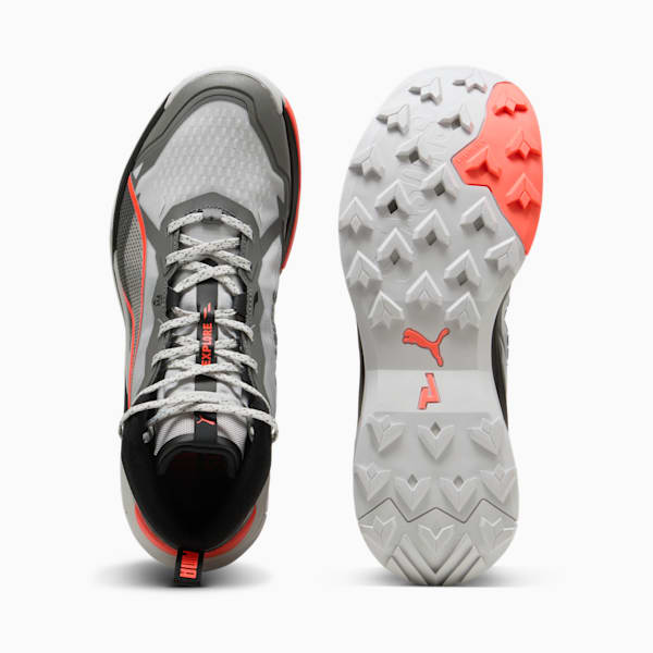 Tenis de senderismo Hombre Explore NITRO™ 2 Mid, Feather Gray-Cast Iron-Glowing Red, extralarge