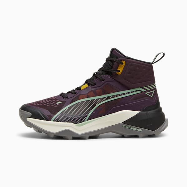 SEASONS Explore NITRO™ 2 Women's Mid Hiking Shoes, Midnight Plum-Green Fog-PUMA Black, extralarge