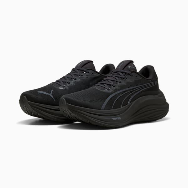 Chaussures de course MagMax NITRO™ Homme, PUMA Black-Galactic Gray, extralarge