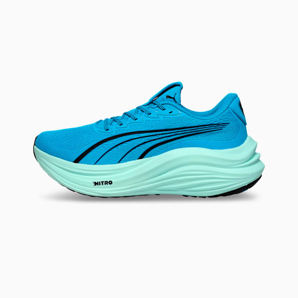MagMax NITRO™ Men's Maximum Cushioning Running Shoes, Speed Blue-Mint Melt, extralarge-IND