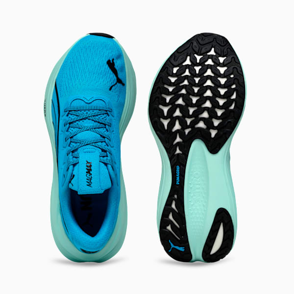 MagMax NITRO™ Men's Maximum Cushioning Running Shoes, Speed Blue-Mint Melt, extralarge-IND