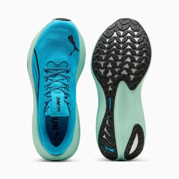 Tenis de correr MagMax NITRO para hombre, Speed Blue-Mint Melt, extralarge