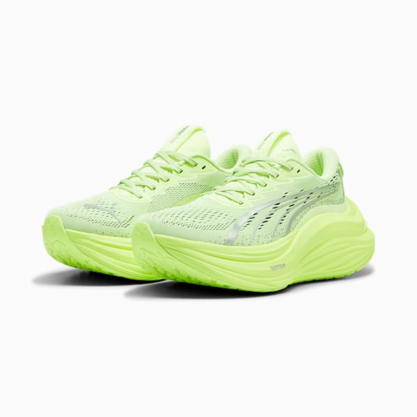 MagMax NITRO™ Women's Running Shoes, Fizzy Apple-PUMA Silver, extralarge